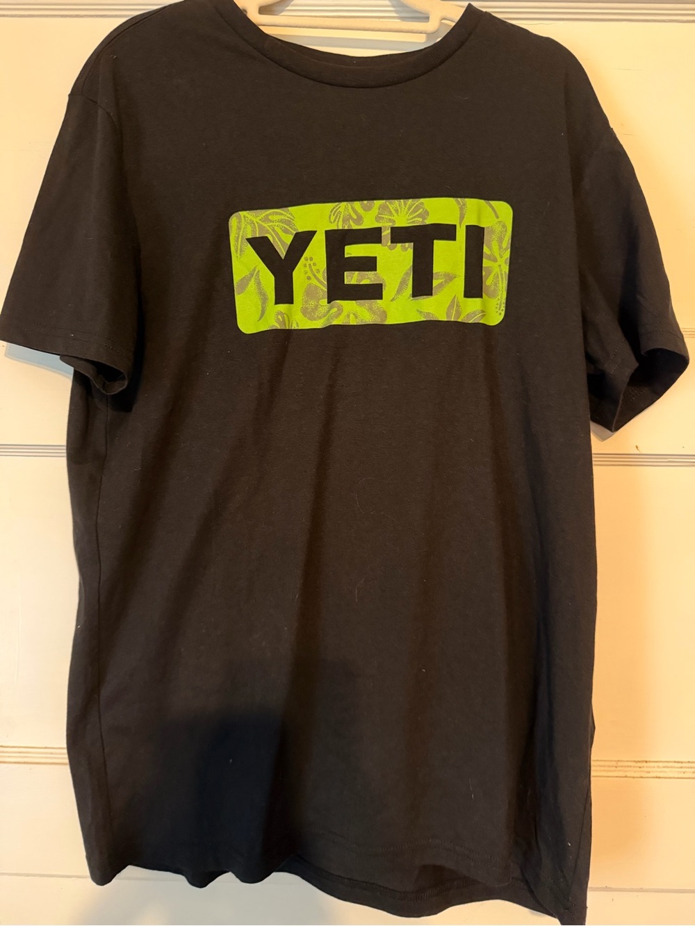Yeti Black T-Shirt with White Logo